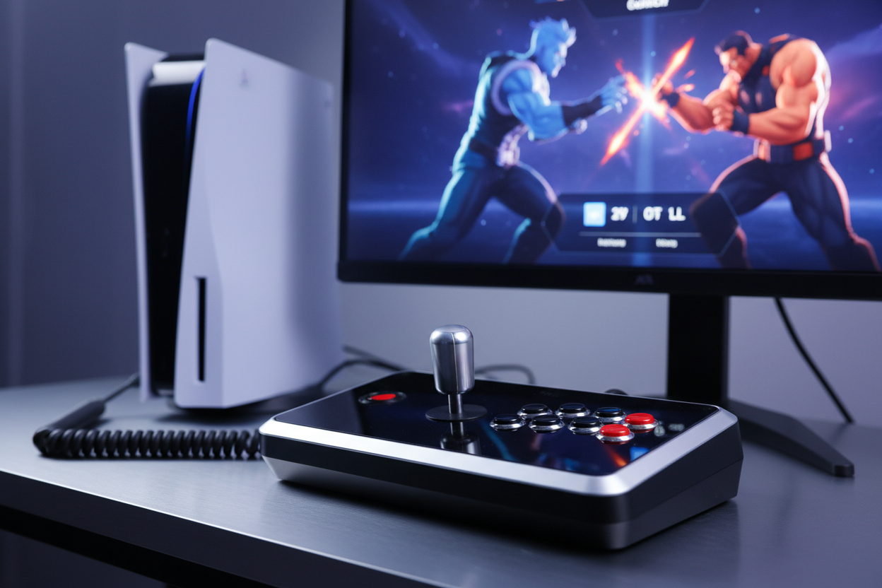 Hoe gebruik je een arcade joystick op de playstation?