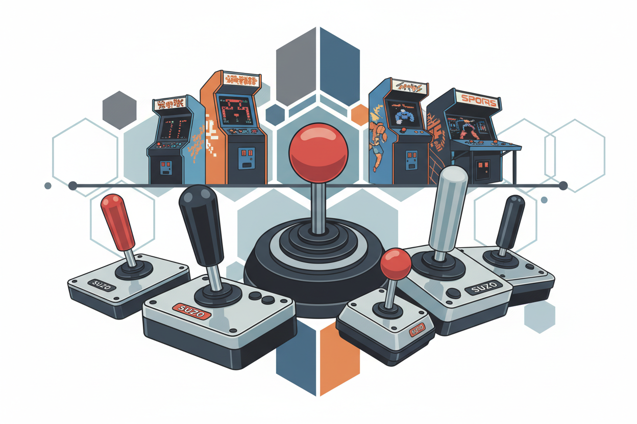 De geschiedenis van suzo the arcade joystick: een icoon in de gamewereld