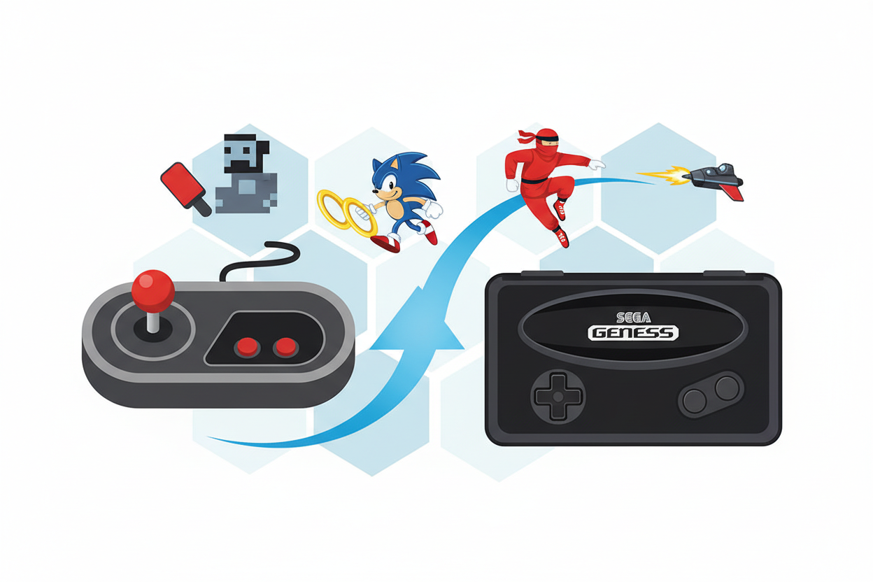 Hoe sega zich onderscheidde van atari mini
